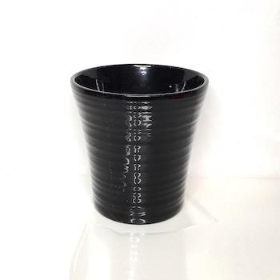 Coloured Pots Black