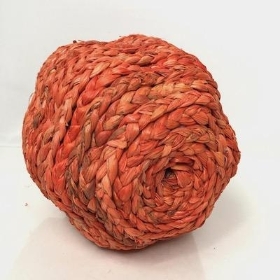 Orange Wicker Pumpkin 16cm