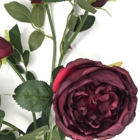 Mulberry Red Spray Rose 91cm