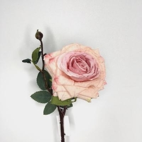 Dusky Pink Rose 42cm