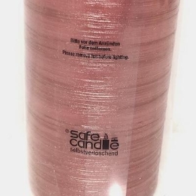 Antique Pink Rustikana Candle 15cm