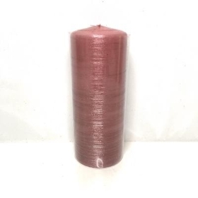 Antique Pink Rustikana Candle 15cm