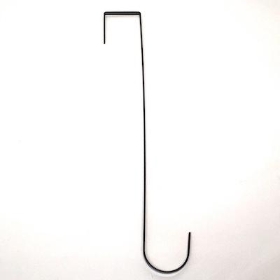 Black Thin Metal Wreath Hanger 38cm