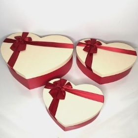 Luxury Heart Hat Box Set Of 3 