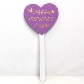 Lilac Happy Mothers Day Pick x 12