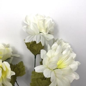 Ivory Ball Mum Bush 37cm