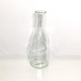 Clear Caribou Bottle Vase 19cm