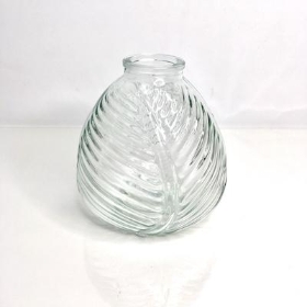 Clear Leaf Vase 13cm