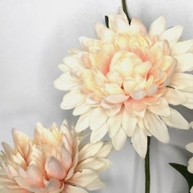 Peach Dahlia Spray 67cm