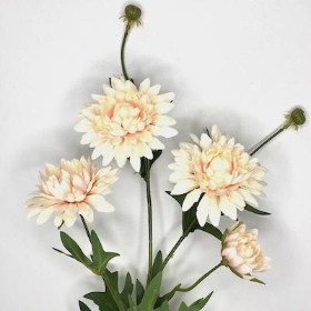 Peach Dahlia Spray 67cm