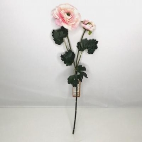 Light Pink Ranunculus 48cm
