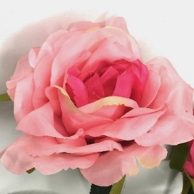 Pink Open Rose 42cm