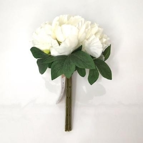 Ivory Open Peony Bundle 27cm