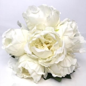 Ivory Open Peony Bundle 27cm