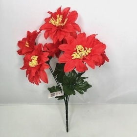 Red Zinnia Bush 33cm