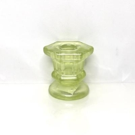 Green Hexagonal Candlestick 5cm