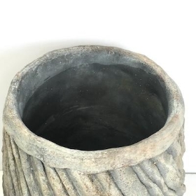 Granite Concrete Twist Vase 22cm