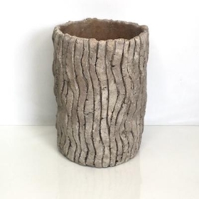 Grey Granite Twist Vase 22cm