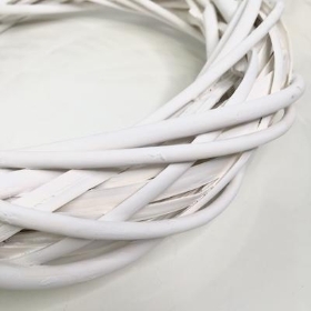 White Wicker Ring 25cm