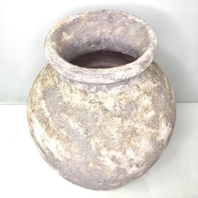 Grey Aged Stone Pot 50cm