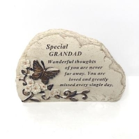 Grandad Butterfly Plaque 14cm