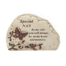 Nan Butterfly Plaque 14cm