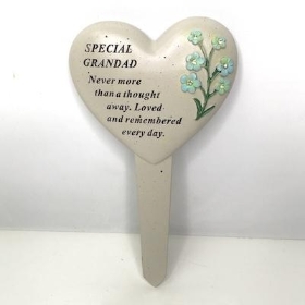 Grandad Forget Me Not Stake 23cm