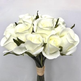 Ivory Rosebud Bundle 30cm