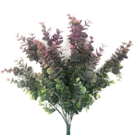 Pink Green Eucalyptus Bush 48cm