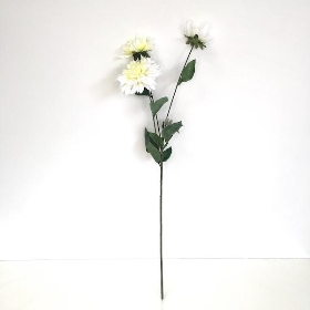 White Dahlia Spray 76cm