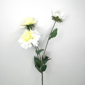 White Dahlia Spray 76cm