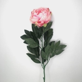 Pink Garden Peony 84cm