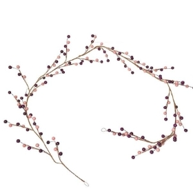 Pink Plum Berry Garland 150cm