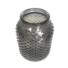 Grey Glass Lola Vase 12cm