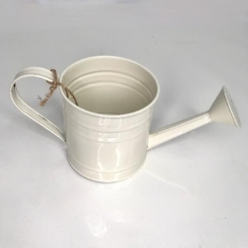 Cream Metal Watering Can 11cm