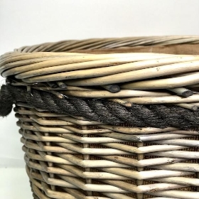 Large Rope Handled Log Basket 49cm