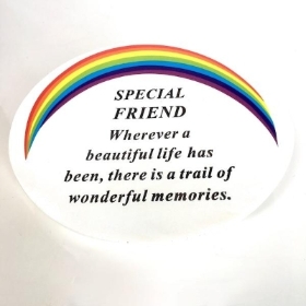Special Friend Rainbow Memorial 14.5cm