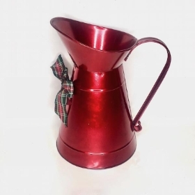 Red Christmas Jug 23cm