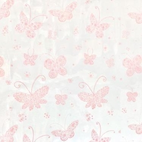 Pink Butterfly Cellophane 100m