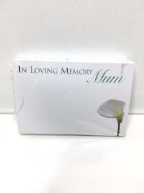 Small Florist Cards Mum calla