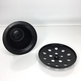Grave Pot Insert Black Lid x 10