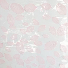 Pink Leaf Cellophane 100m