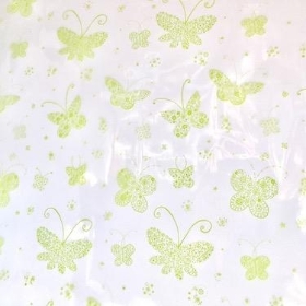 Lime Butterfly Cellophane 100m
