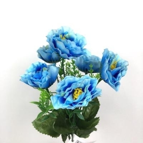 Blue Mini Peony Bush 31cm