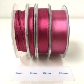 Orchid Satin Ribbon 15mm