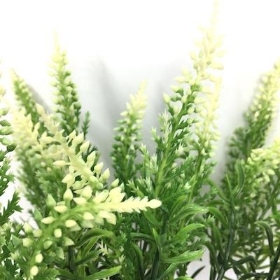 Ivory Heather Bush 35cm