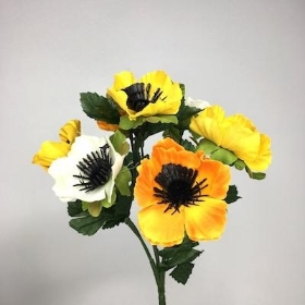 Yellow Mix Anemone Bush 28cm