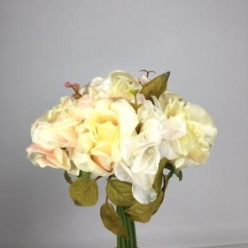 Antique Peach Rose Bundle 28cm