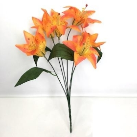 Orange Lily Bush 35cm