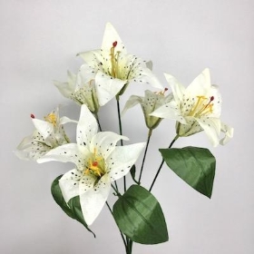 Ivory Lily Bush 35cm